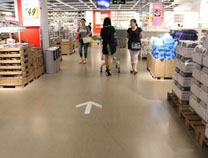IKEA商場(chǎng)PVC膠地板案例